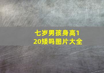 七岁男孩身高120矮吗图片大全