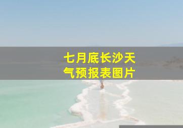 七月底长沙天气预报表图片