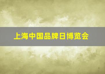 上海中国品牌日博览会