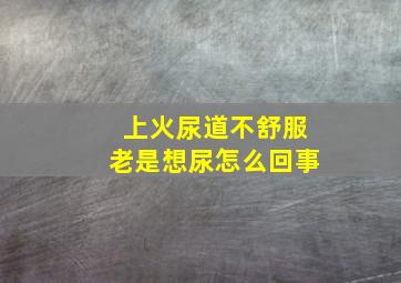 上火尿道不舒服老是想尿怎么回事