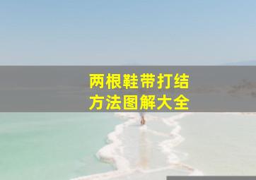 两根鞋带打结方法图解大全