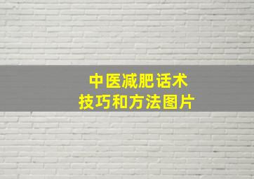 中医减肥话术技巧和方法图片