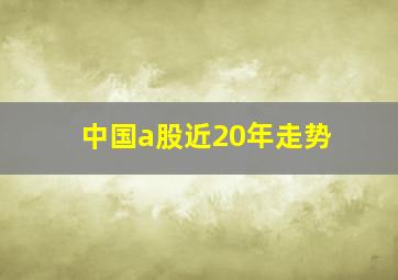 中国a股近20年走势