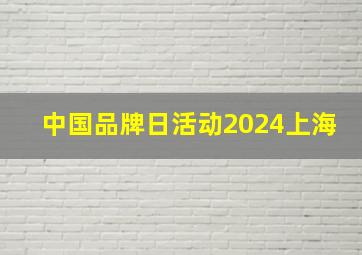 中国品牌日活动2024上海