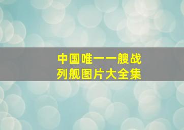 中国唯一一艘战列舰图片大全集