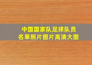 中国国家队足球队员名单照片图片高清大图