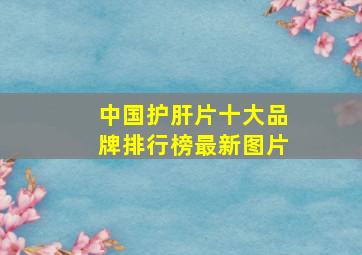 中国护肝片十大品牌排行榜最新图片