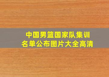 中国男篮国家队集训名单公布图片大全高清