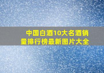 中国白酒10大名酒销量排行榜最新图片大全