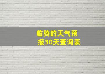 临猗的天气预报30天查询表