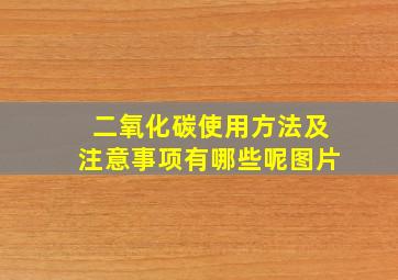 二氧化碳使用方法及注意事项有哪些呢图片