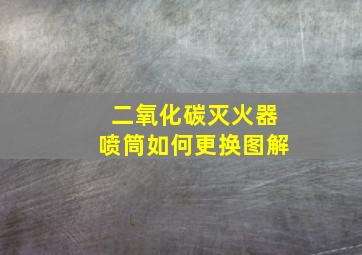 二氧化碳灭火器喷筒如何更换图解