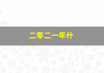 二零二一年什