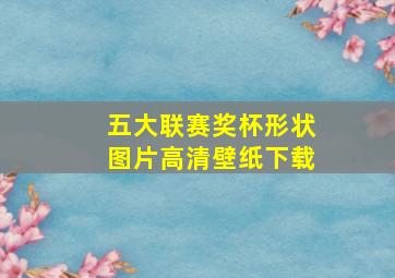 五大联赛奖杯形状图片高清壁纸下载