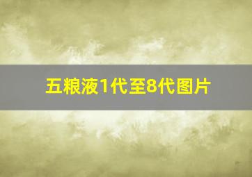 五粮液1代至8代图片