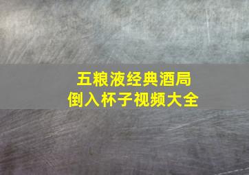 五粮液经典酒局倒入杯子视频大全