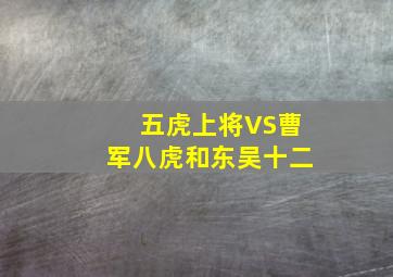 五虎上将VS曹军八虎和东吴十二