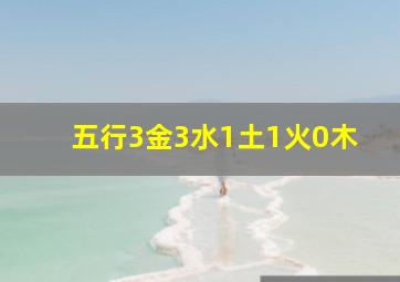 五行3金3水1土1火0木