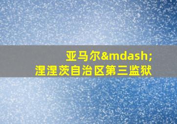 亚马尔—涅涅茨自治区第三监狱