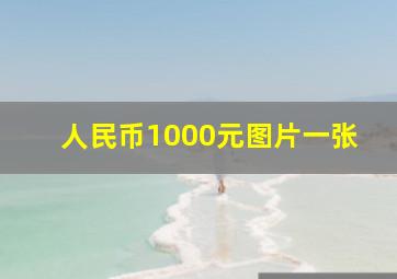 人民币1000元图片一张