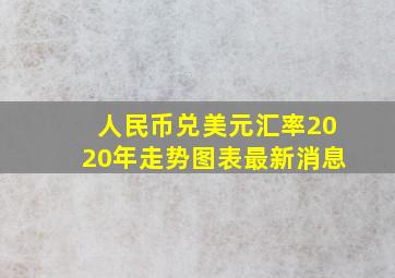 人民币兑美元汇率2020年走势图表最新消息