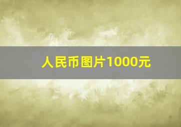 人民币图片1000元