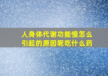 人身体代谢功能慢怎么引起的原因呢吃什么药