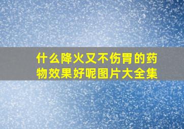 什么降火又不伤胃的药物效果好呢图片大全集