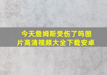 今天詹姆斯受伤了吗图片高清视频大全下载安卓