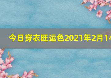 今日穿衣旺运色2021年2月14