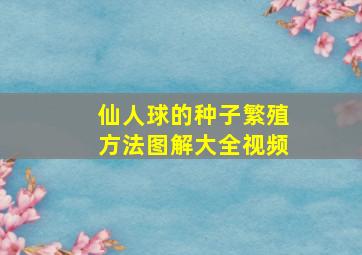 仙人球的种子繁殖方法图解大全视频