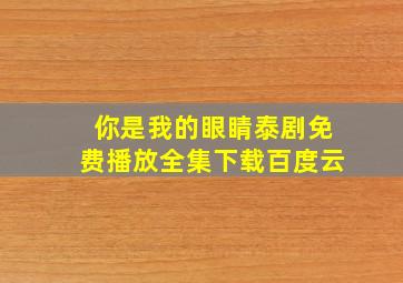 你是我的眼睛泰剧免费播放全集下载百度云