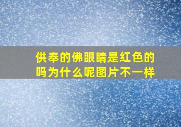 供奉的佛眼睛是红色的吗为什么呢图片不一样