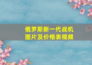 俄罗斯新一代战机图片及价格表视频