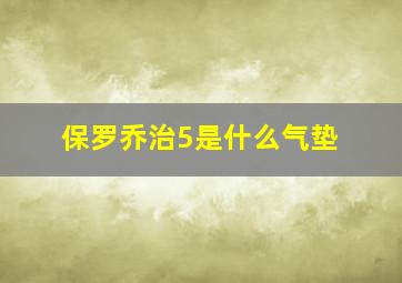 保罗乔治5是什么气垫