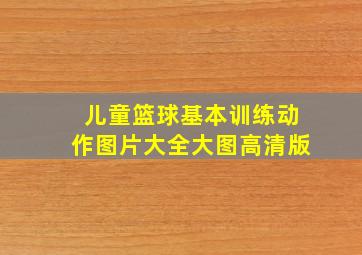 儿童篮球基本训练动作图片大全大图高清版