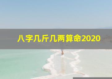 八字几斤几两算命2020