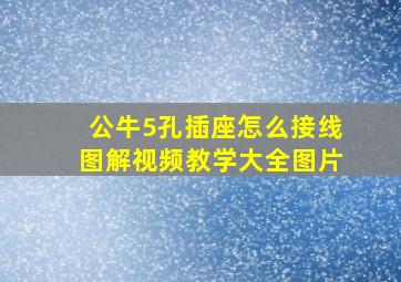 公牛5孔插座怎么接线图解视频教学大全图片