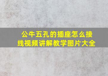 公牛五孔的插座怎么接线视频讲解教学图片大全