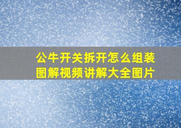 公牛开关拆开怎么组装图解视频讲解大全图片