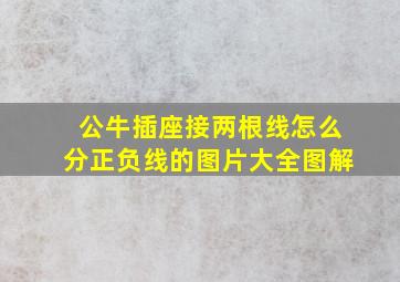 公牛插座接两根线怎么分正负线的图片大全图解