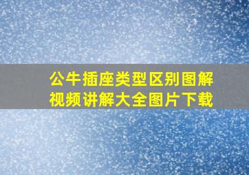 公牛插座类型区别图解视频讲解大全图片下载