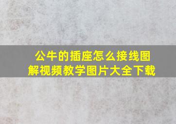 公牛的插座怎么接线图解视频教学图片大全下载