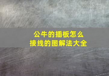 公牛的插板怎么接线的图解法大全