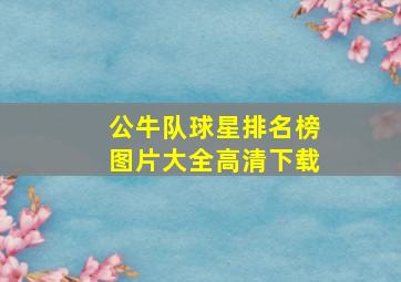 公牛队球星排名榜图片大全高清下载