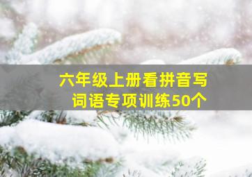 六年级上册看拼音写词语专项训练50个