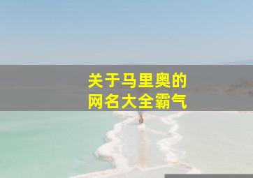 关于马里奥的网名大全霸气