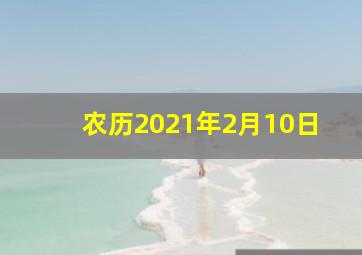 农历2021年2月10日