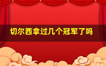 切尔西拿过几个冠军了吗