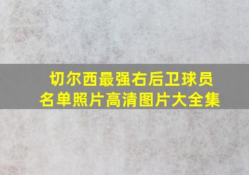 切尔西最强右后卫球员名单照片高清图片大全集